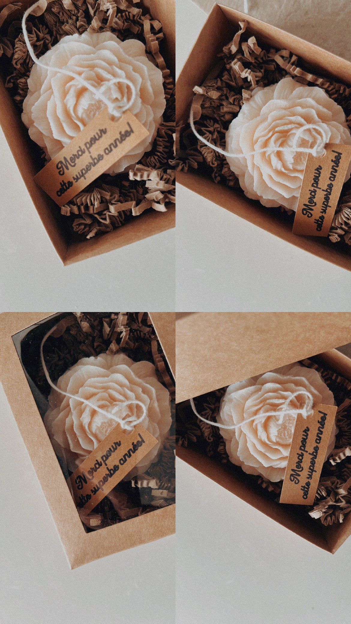 Coffret rose - remerciement