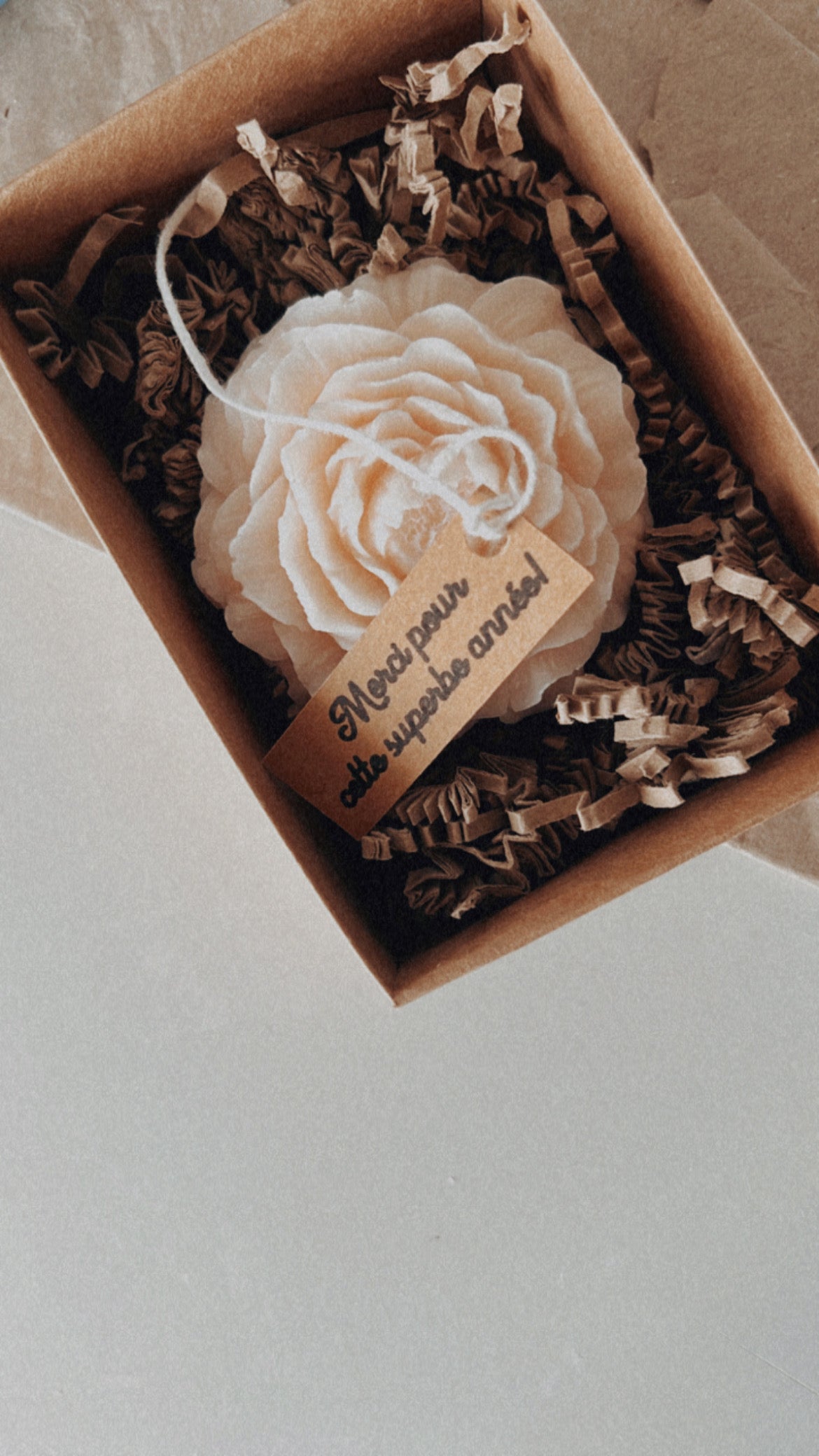 Coffret rose - remerciement
