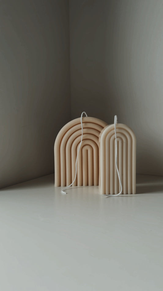Duo de Bougies Arc-en-Ciel